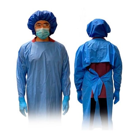 Keystone Safety Keystone Isolation Gown, Level 3, Pack Of 100 ISO-PE-HD